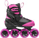Roces moody x tif girl patins à roues alignées réglables enfants - patins à roues alignées - patins de croissance - noir rose - taille 30-35