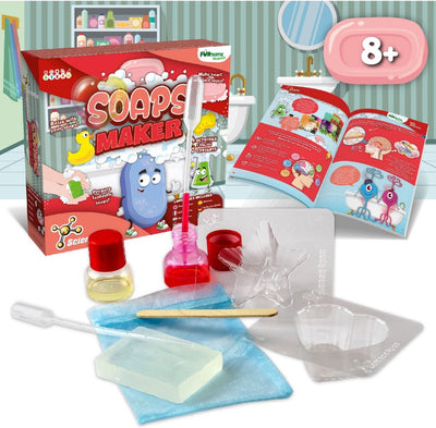 Science 4 you science4you fabrique ton propre savon - set d'expérimentation - set d'expérimentation 10 pièces - fabrication de savon - 4 expériences - pour les enfants à partir de 8 ans