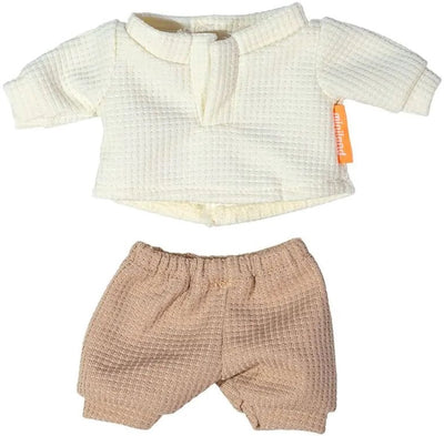 Vêtements de poupée Miniland, t-shirt et pantalon, accessoire de poupée de 21cm.