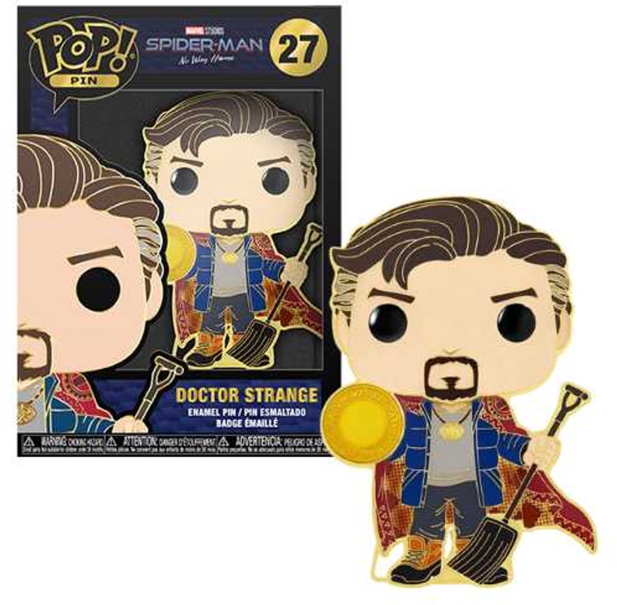 Funko docteur étrange - pop ! émail dr. pin's étrange de 10 cm - multicolore