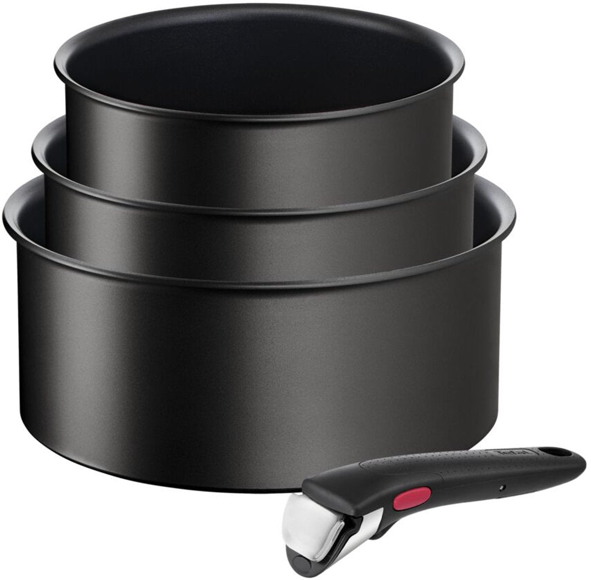 Tefal ingenio unlimited - set de casseroles - 4 pièces - induction - empilable - poignée amovible - peu encombrant