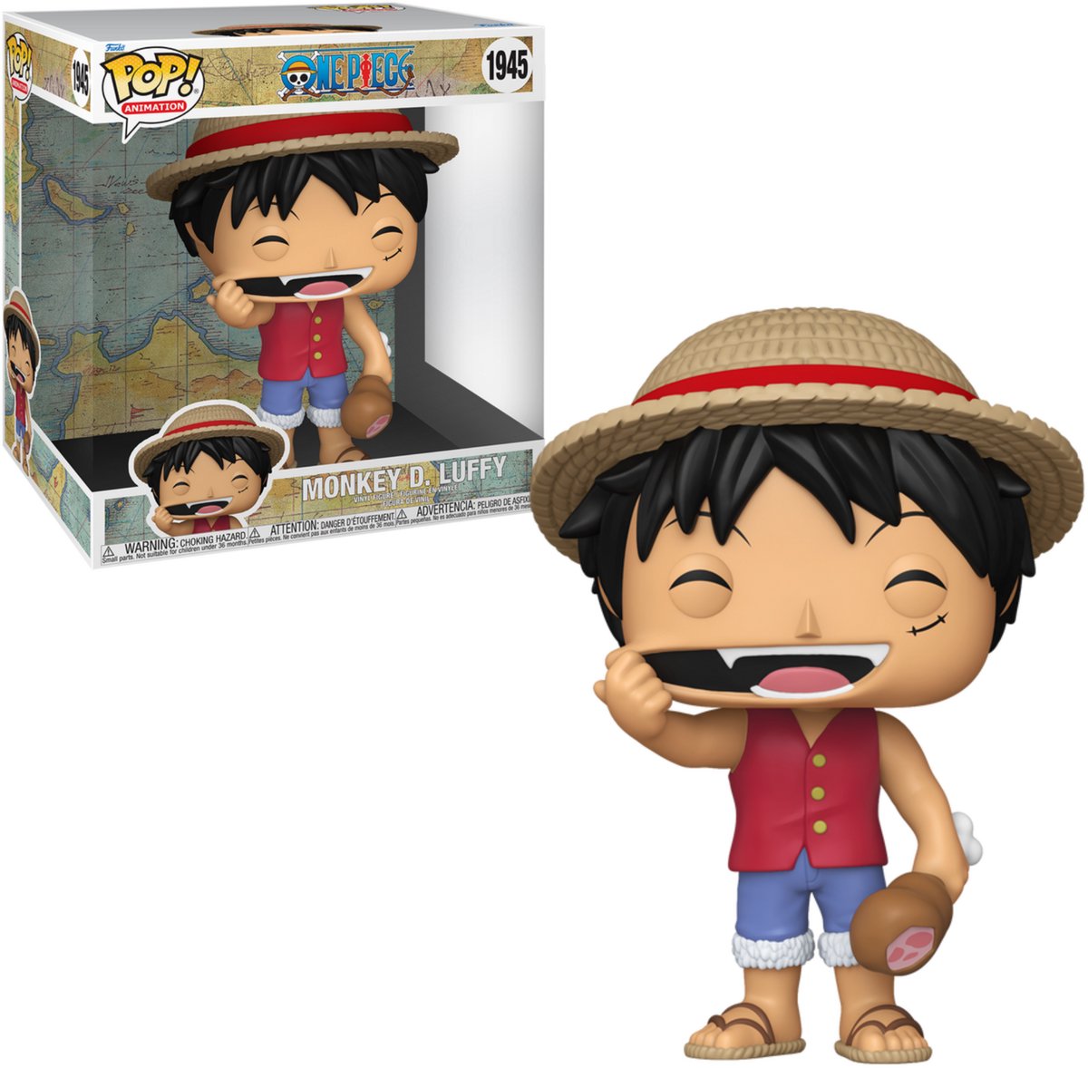 Funko une pièce singe d. luffy (pop! jumbo) figurine en vinyle 1945 unisexe pop! - neutre - standard