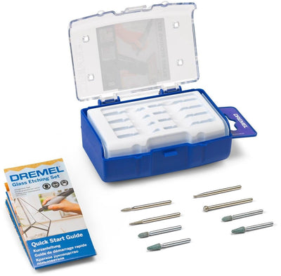 Kit de gravure sur verre Dremel Arts Crafts (8 pièces) (682ja) incl. guide de démarrage rapide