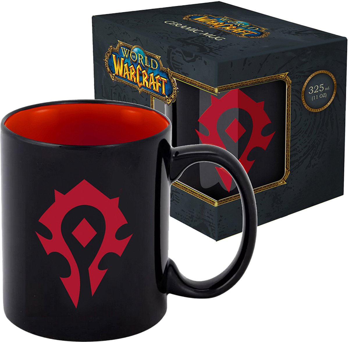 Blizzard World of Warcraft - mug avec emballage cadeau - horde - 330 ml noir