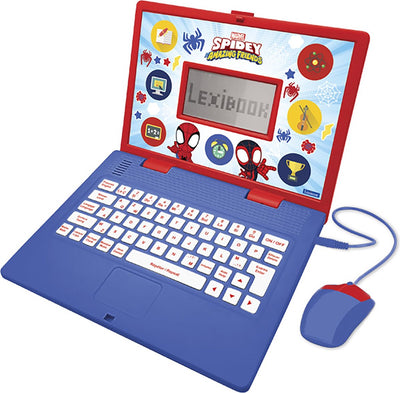 Lexibook ordinateur portable éducatif bilingue Spidey et ses incroyables amis (fr en)