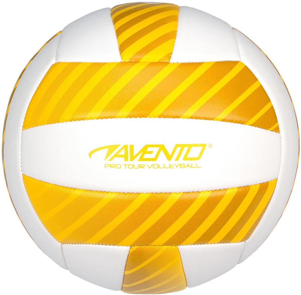 Volley-ball Avento - cuir artificiel - jaune blanc