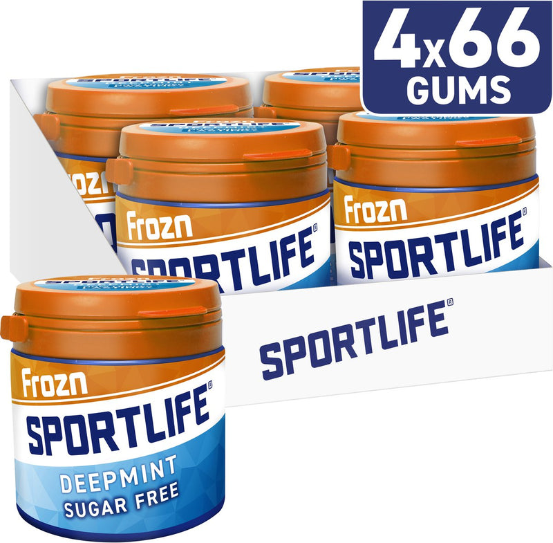 Sportlife frozn deep pot - chewing-gum extrêmement frais sans sucre - 4x99g