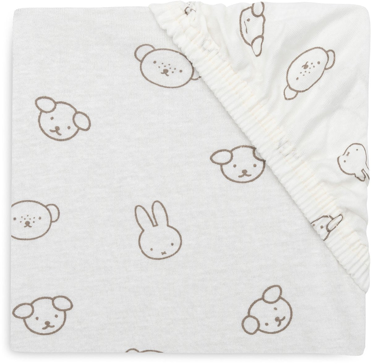 Drap-housse berceau Jollein - 40 50x80 90cm - jersey - miffy et ses amis