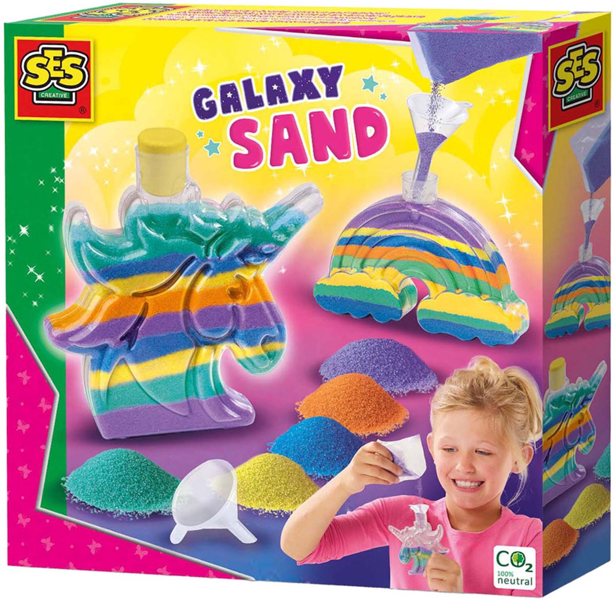 SES Galaxy Zandkunst - Unicorn et Regenboog