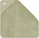 Petite cape de bain hollandaise - brodée - vert - 100 x 100