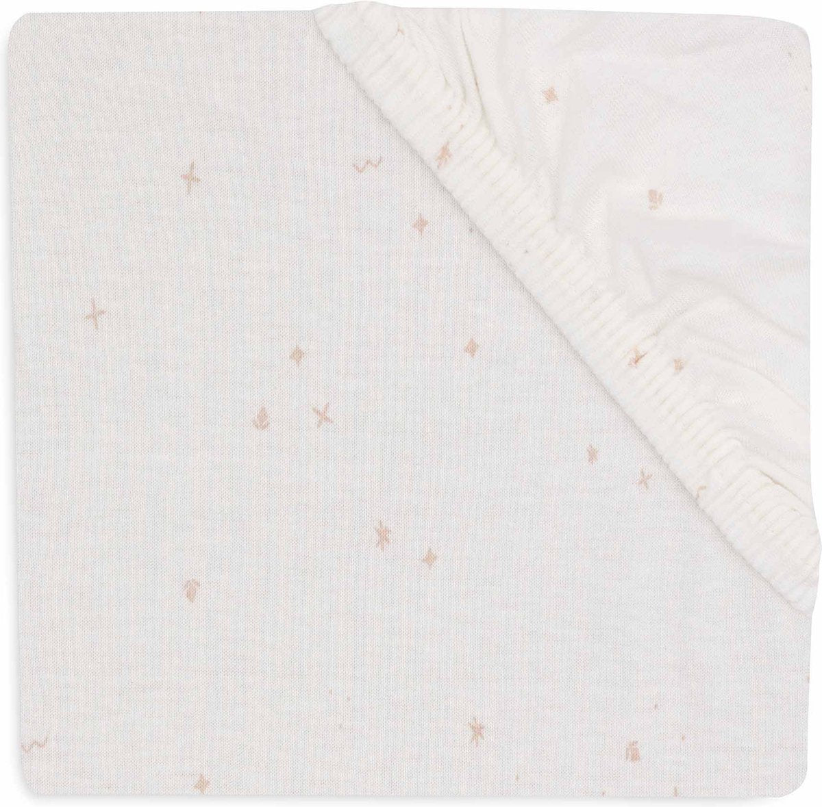 Jollein bébé - drap housse jersey 70 75x140 150cm - lit bébé - coton doux - rose sauvage scintillant