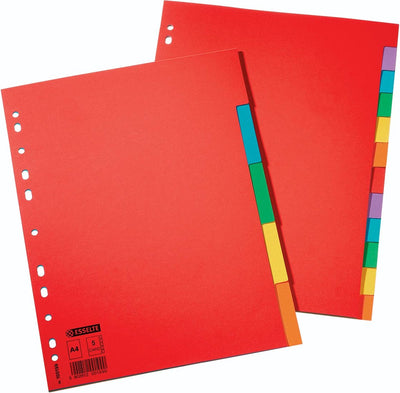 Onglets Esselte 12 onglets, carton de 220 g m² 25 pièces