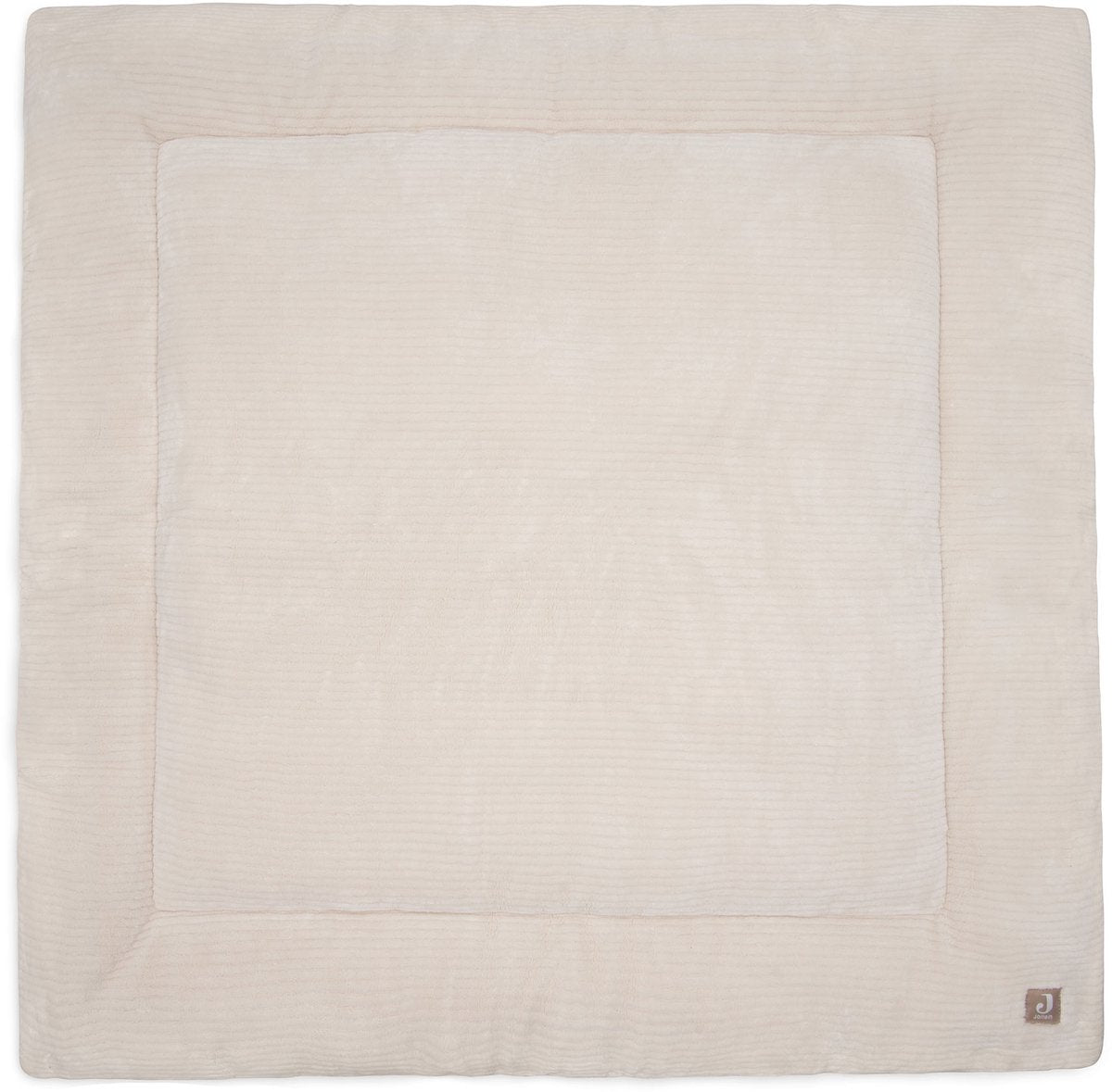 Jollein couverture de parc bébé - 100x100cm - côtes nuageuses - polyester - flocons d'avoine