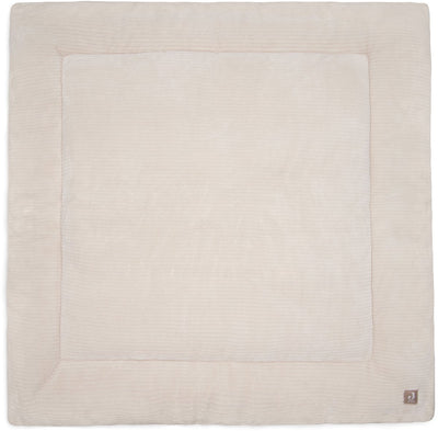 Jollein couverture de parc bébé - 100x100cm - côtes nuageuses - polyester - flocons d'avoine