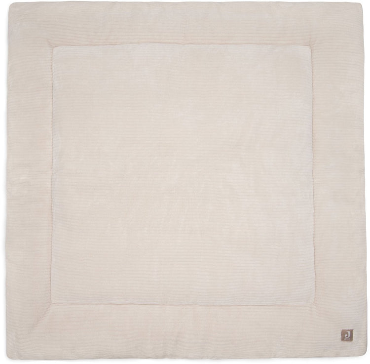 Jollein couverture de parc bébé - 100x100cm - côtes nuageuses - polyester - flocons d'avoine