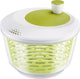Essoreuse à salade Westmark, capacité : 4,4 l, ø 23,5 cm, plastique, sans BPA, spindella, transparent blanc vert, 2430226a