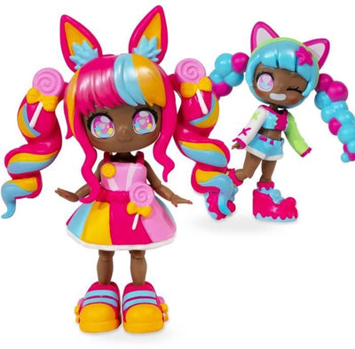Bandai - animakii sucette bubblegum - ensemble de poupée personnalisable - 1 poupée, 4 visages, 2 coiffures, 2 tenues, 2 paires de chaussures - jouet créatif 5+ ans - hea26351