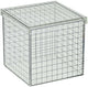 Cube grille 3D transparent - 10x10x10 cm