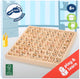 Multiplication mathématique de la carte en bois de petit pied