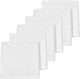 Lingettes pour le visage Meyco baby uni - paquet de 6 - tissu éponge - blanc - 30x30cm