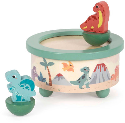 Petit pied de musique en bois dino
