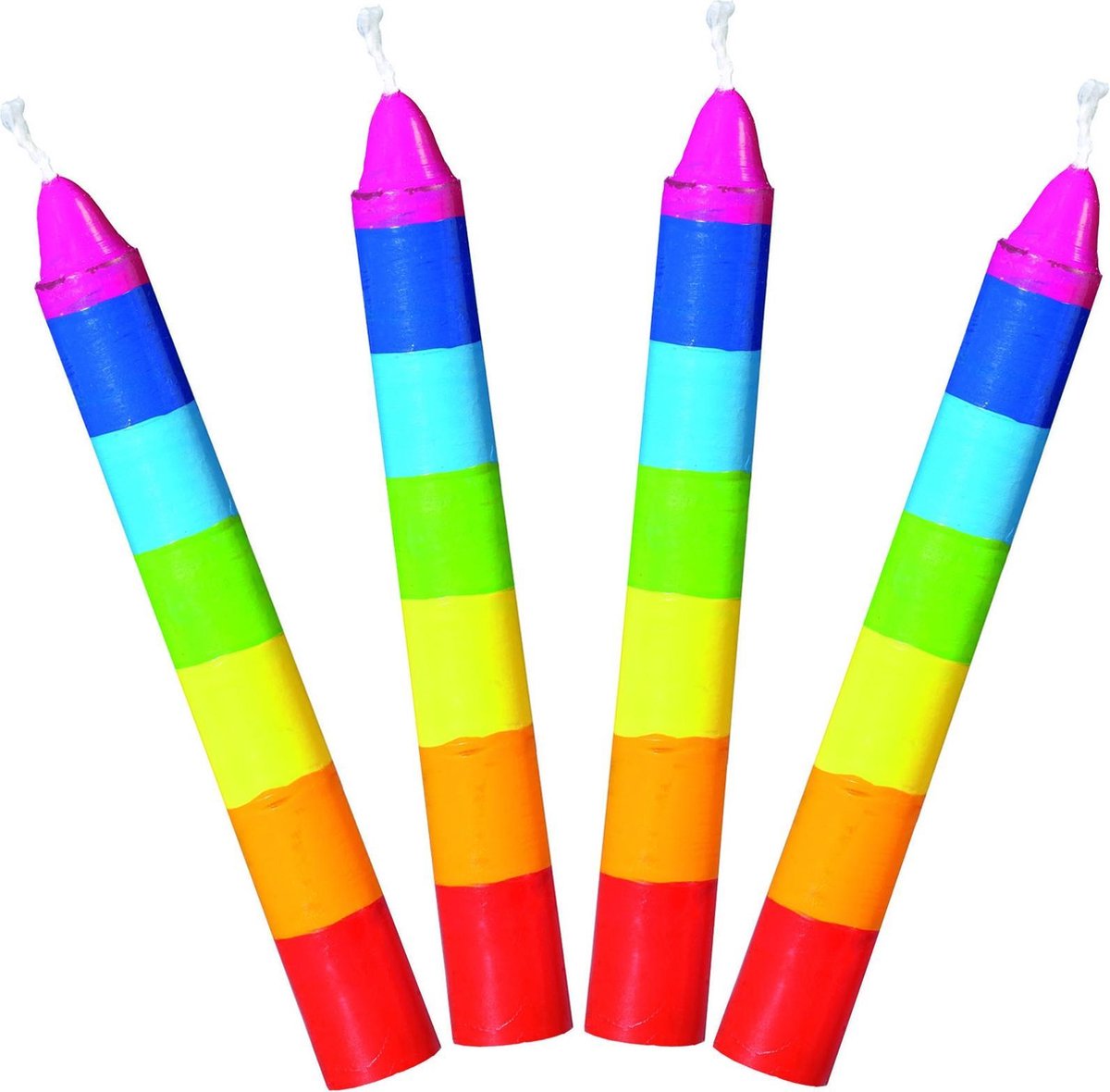 Goki Candles Rainbow, 10e.
