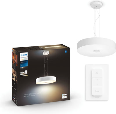 Lampe suspendue Philips Hue Fair - lumière blanche chaude à froide - blanc - 1 variateur