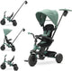 Qplay Elite Platinum - tricycle avec barre de poussée - 6 en 1 - vert
