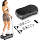 Plateforme vibrante Tunturi cardio fit v40 - avec bandes de résistance et télécommande - plaque vibrante - 99 vitesses - 10 programmes - vibration et oscillation