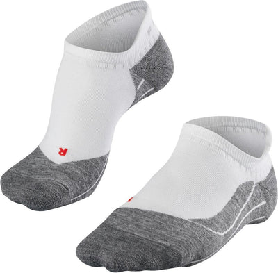Falke ru4 chaussettes de course invisibles anti-ampoules en coton matériau fonctionnel hommes blanc - taille 42-43