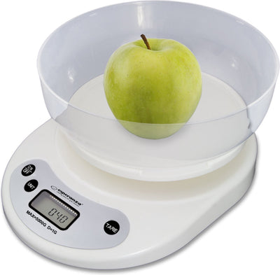 Esperanza eks007 balance de cuisine électrique avec bol blanc