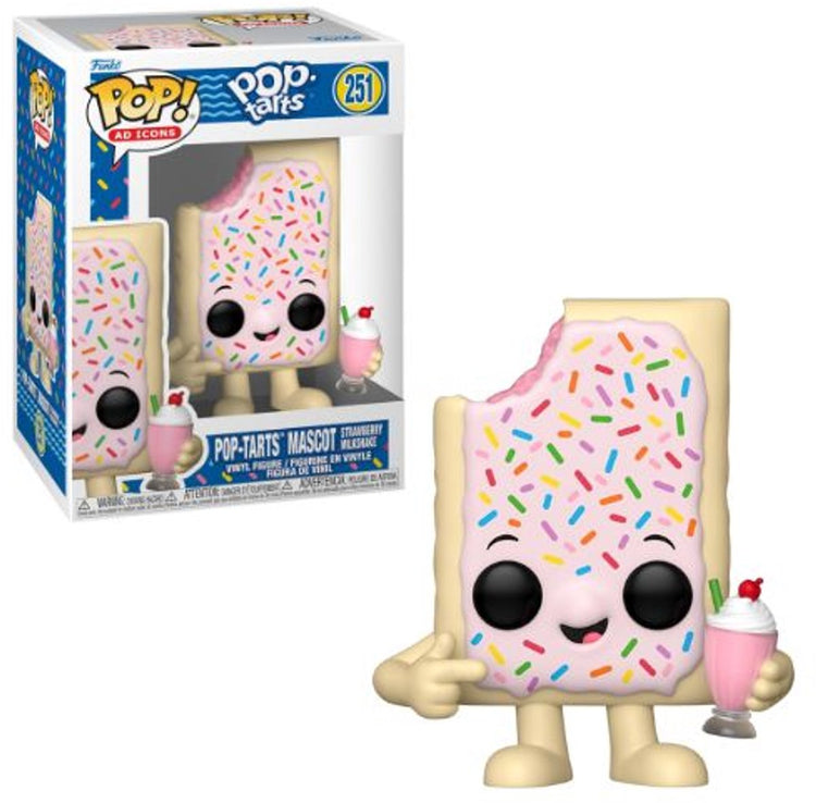 Funko-pop ! icônes publicitaires : pop tarts - mascotte pop-tart (milkshake à la fraise) #251