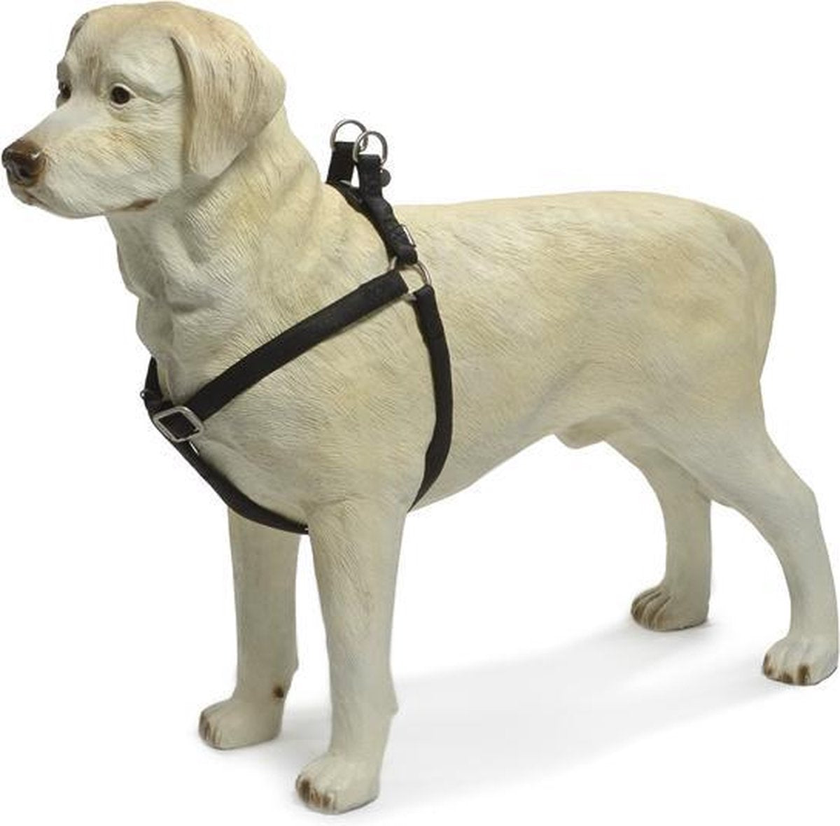 Beeztees - harnais pour chien - cuir mac - noir - 35-60 cm