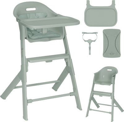 Lionelo beny – chaise haute 6-36 mois – ceinture 3 points – repose-pieds plateau réglable – insert lavable – compact léger
