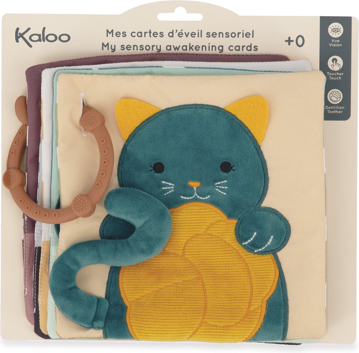 Kaloo stimuli - cartes sensorielles - livre bébé