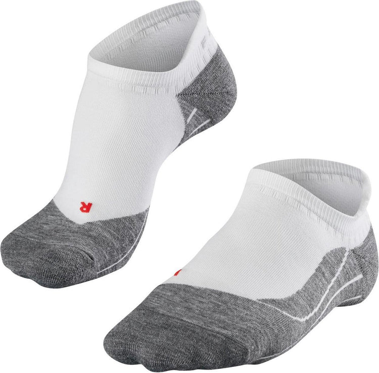 Falke ru4 chaussettes de course invisibles anti-ampoules en coton matériau fonctionnel hommes blanc - taille 39-41
