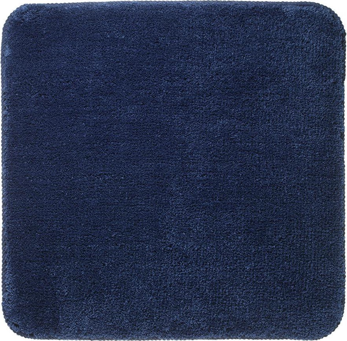 Sealskin angora - tapis de bain 60x60 cm - polyester - bleu foncé