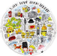 Assiette blonde Amsterdam City Londres - ø 22 cm