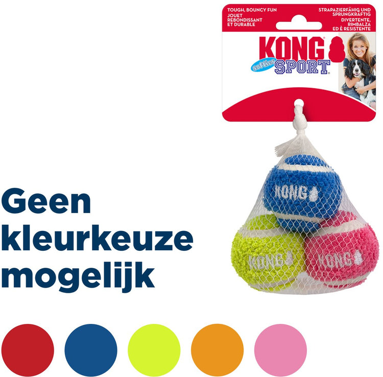 Kong sport softies balles - jouets pour chiens - assortiment de 3 pièces petites