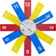 Nexttime plexi – horloge murale design – 40 cm – acrylique – multicolore – silencieuse