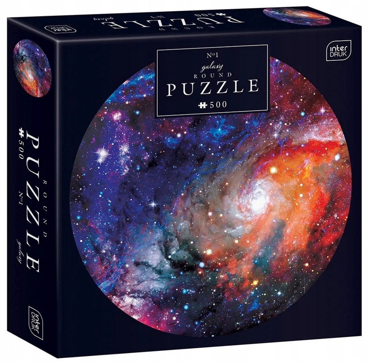 Puzzle de jeux Geronimo - puzzle rond galaxie 500 pièces - interdruk - - 63 cm de diamètre