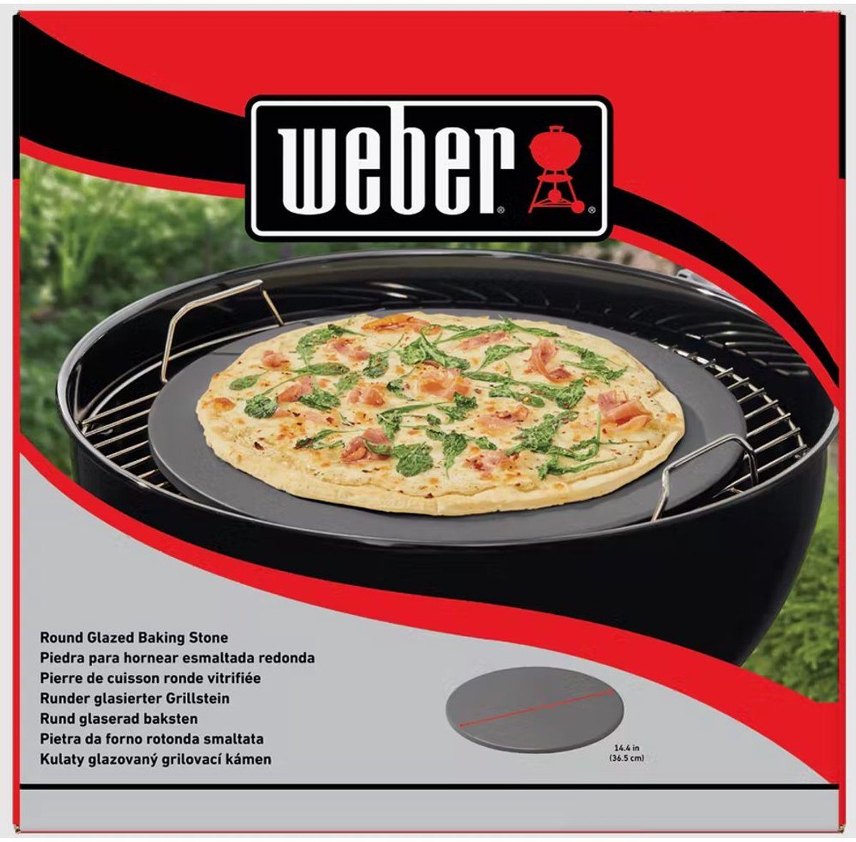 Pierre à pizza émaillée Weber ø 36 cm