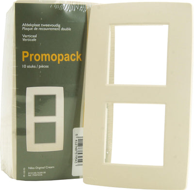 Assiette de couverture crème originale Niko - double verticale - 10 pièces