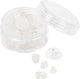 Perles de cristal Creativ Company, quartz clair, d 7-12 mm, diamètre du trou 1 mm, env. 63 pièces, couleurs transparentes, 63 pièces 1 boîte