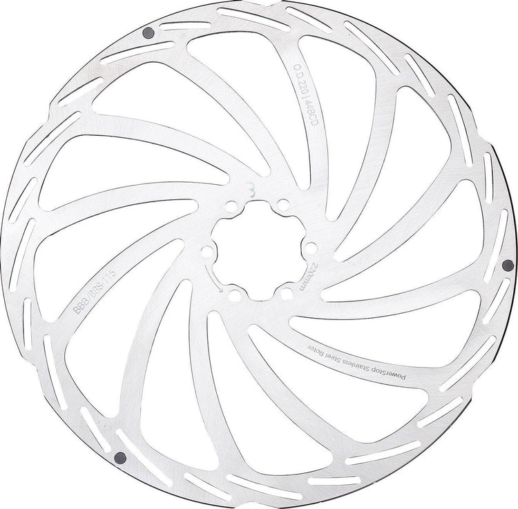 Bbb vélo frein à disque Power Stop disque de frein 6 trous bbs-115 - argent - 220 mm
