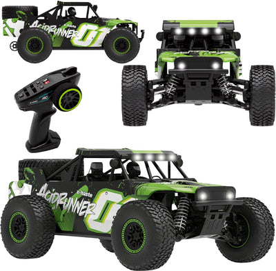 Overmax x-haste rc car 4x4 – voiture rc 1:20 – jusqu'à 30 km h – moteur 370 brushed – éclairage LED 5 couleurs – châssis en nylon renforcé – suspension à ressorts – RTR – Li-ion 7.4V 600 Mah – monster truck tout-terrain avec contrôleur