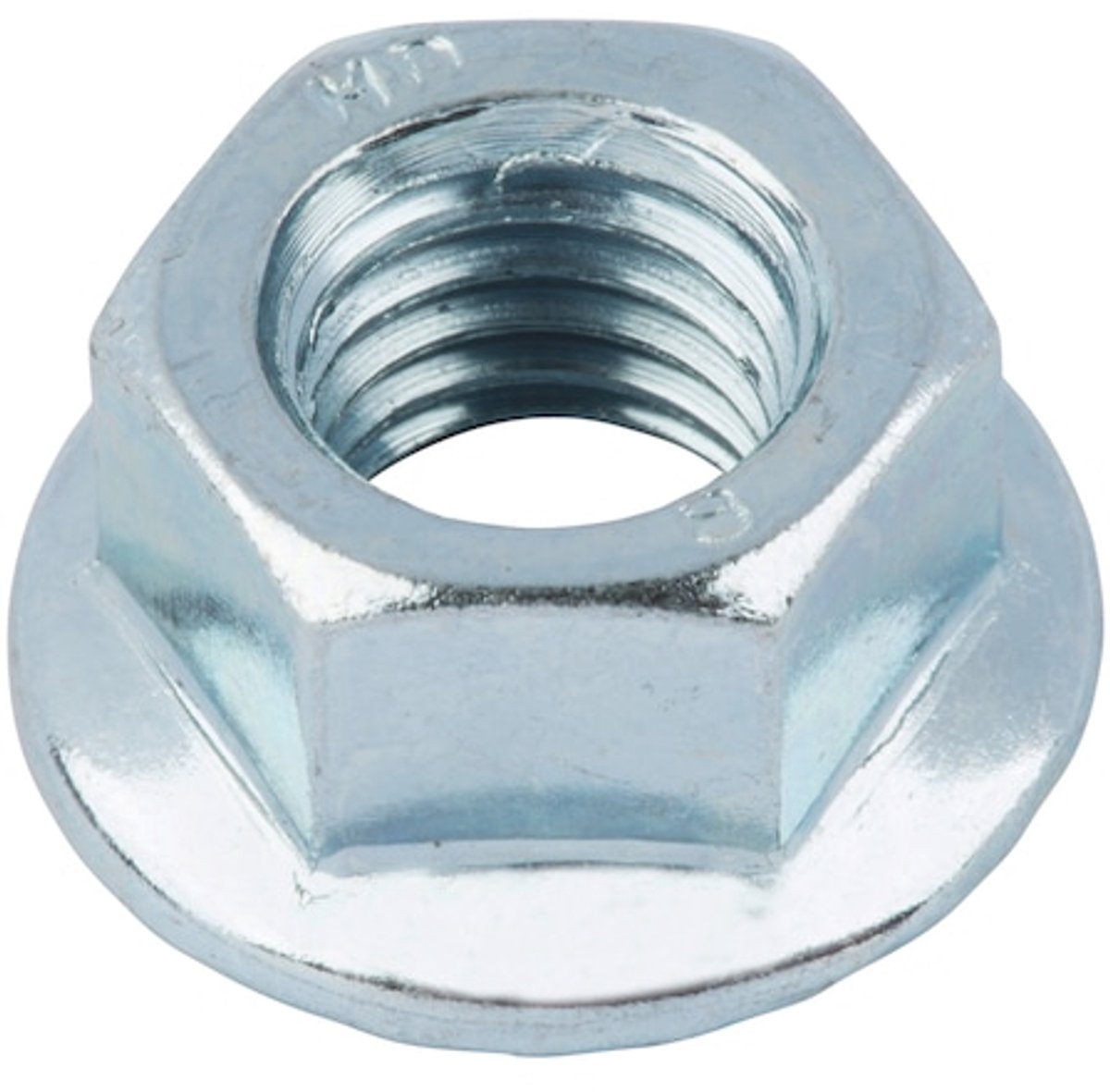 Wurth - mar. 6923 comp. acier 8 dents de blocage galvanisées - écrou moleté avec dents de blocage acier classe de résistance 8, galvanisé, passivé bleu (a2k) - x 100 pcs