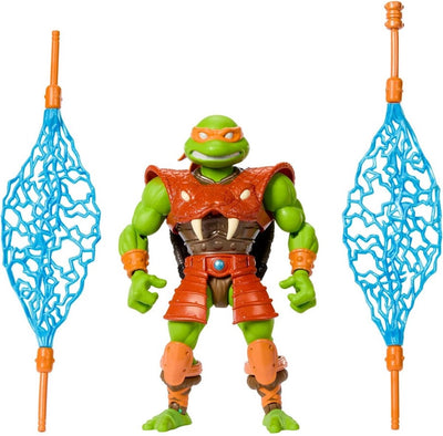 Mattel Motu x TMNT : figurine Les Tortues de Grayskull Michelangelo figurine articulée 14 cm