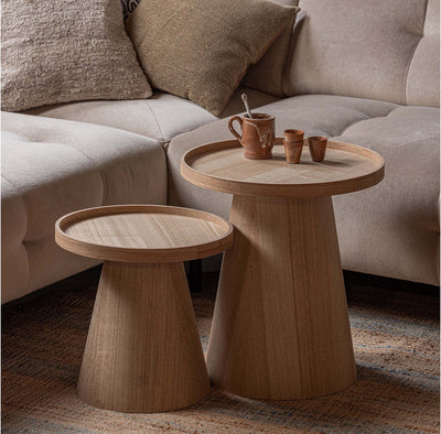 Table d'appoint Woood Maud - bois - naturel - 38x39x39