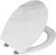 Abattant WC Wenko Menin avec impression structurée - duroplastique antibactérien - fermeture soft-close easy-close - fixation fix-clip en acier inoxydable - décor abattant WC avec structure - abattant WC avec impression